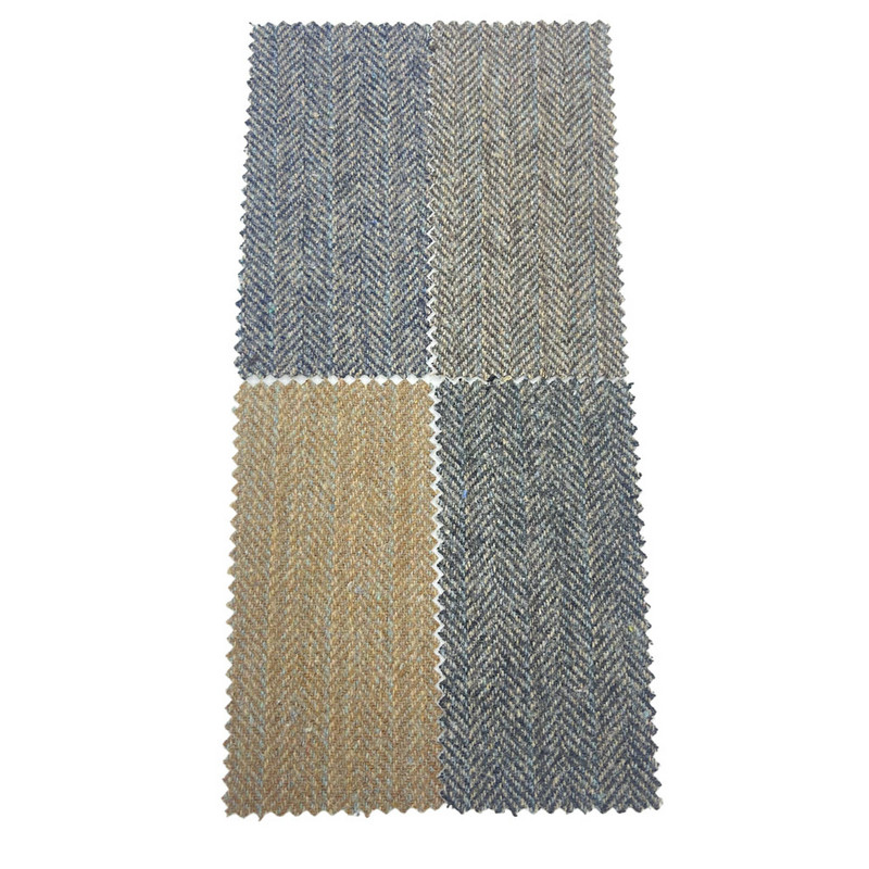 Italian Brown Blue Striped Wool Tued Texts Pro Suiting 3534