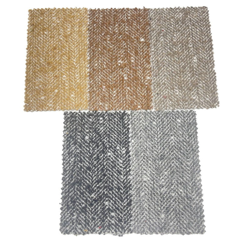 Bulla Herringbone Grey Alba lana spissa Tweed textilia enim vestimenta hyeme 3906